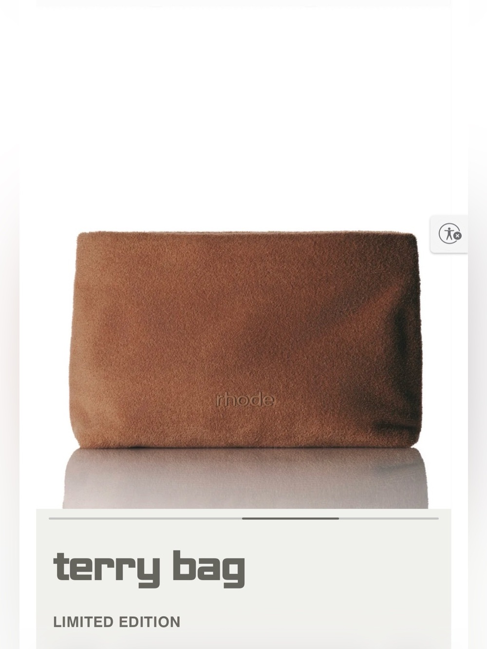 RHODE limited edition Terry Bag